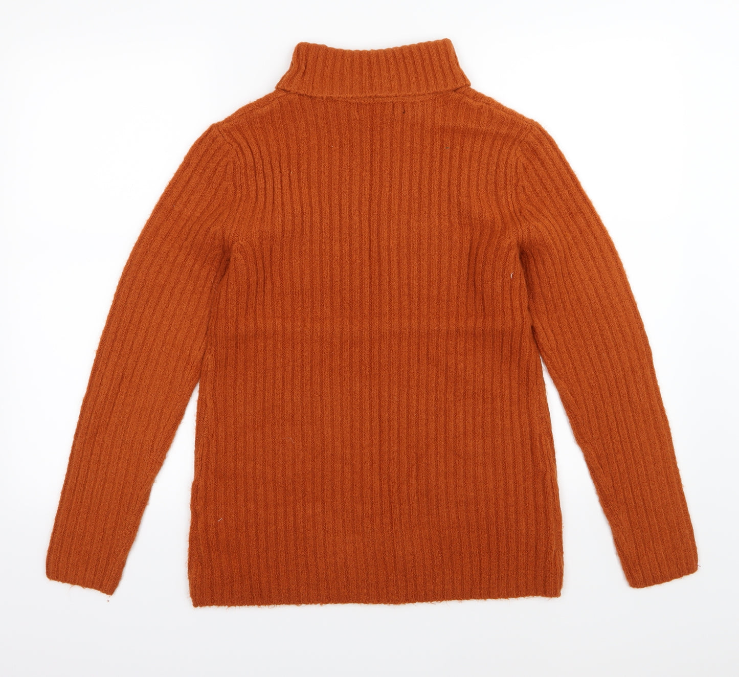 Papaya Womens Orange  Knit Pullover Jumper Size M