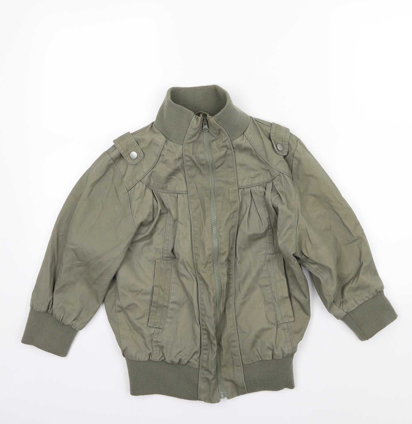 E-vie Womens Green   Bomber Jacket Jacket Size 12