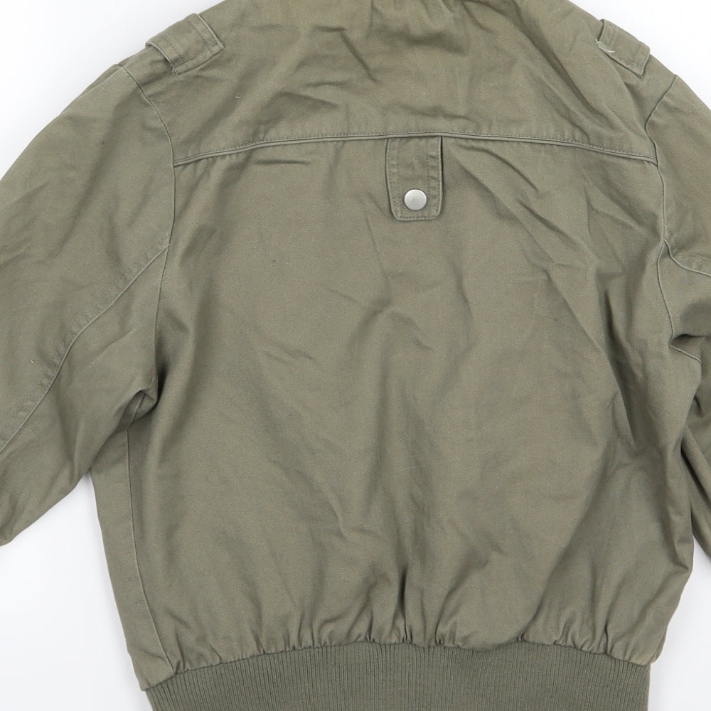 E-vie Womens Green   Bomber Jacket Jacket Size 12