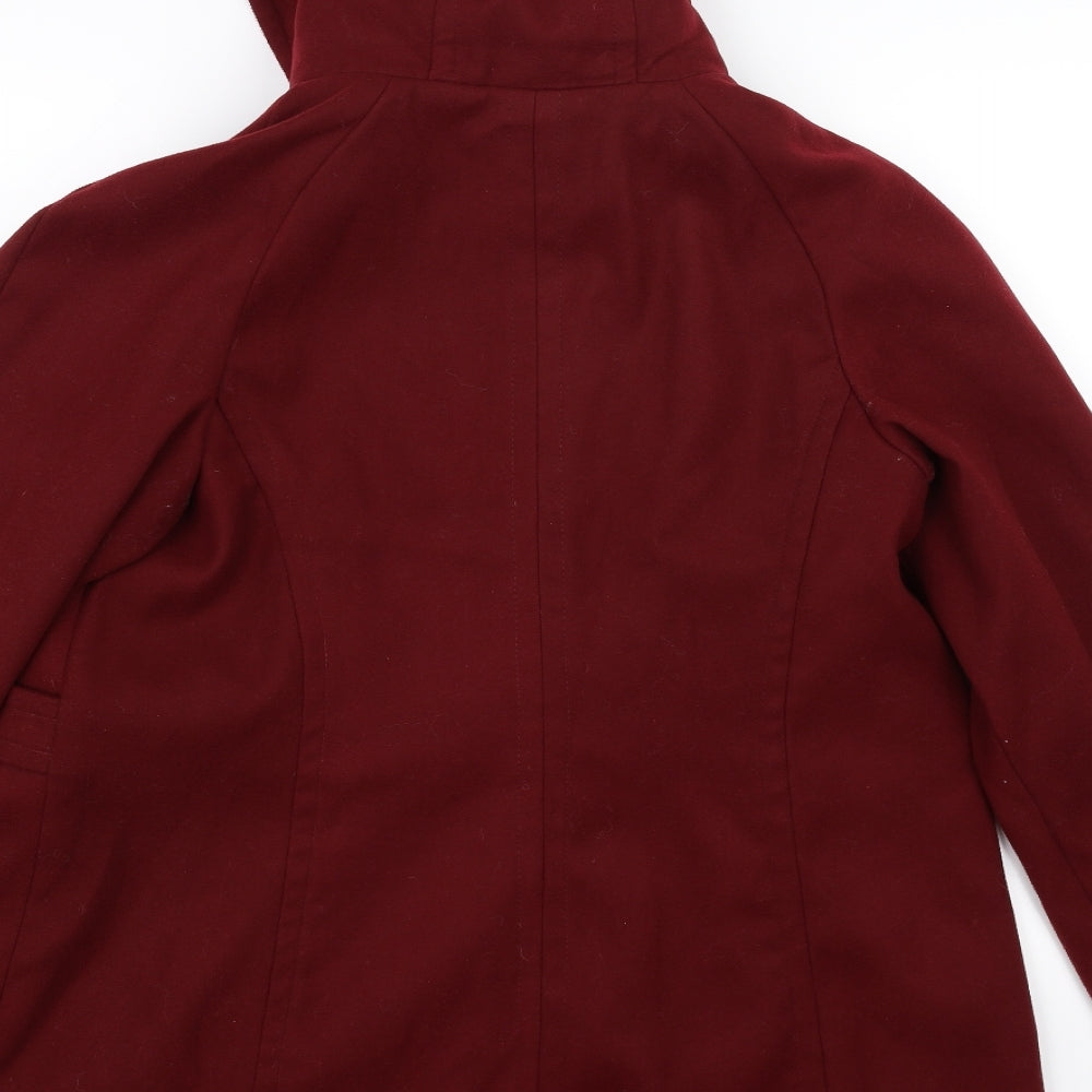 Preworn Womens Red   Jacket Coat Size 14
