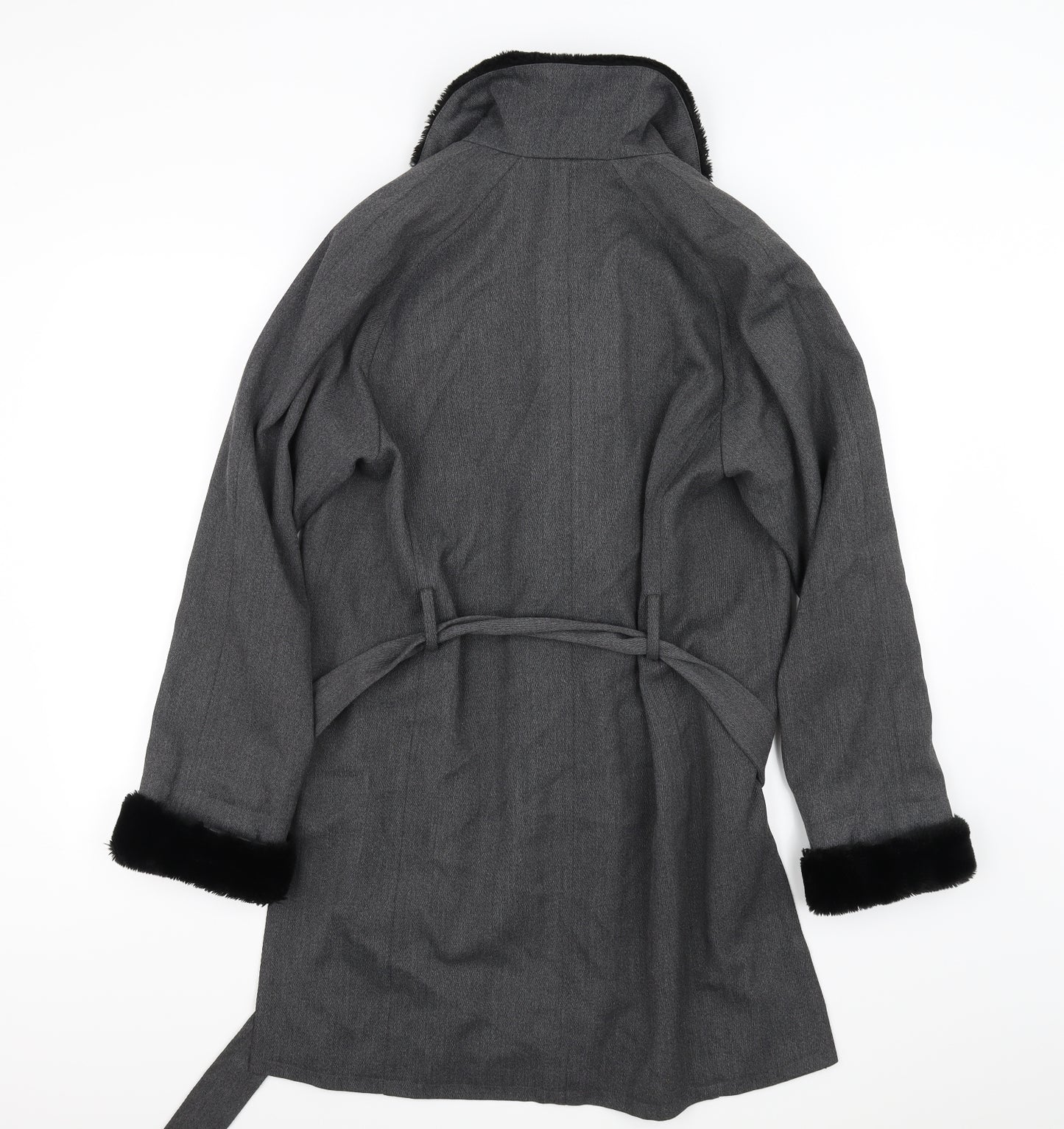 Wallis Womens Grey   Jacket Coat Size 8