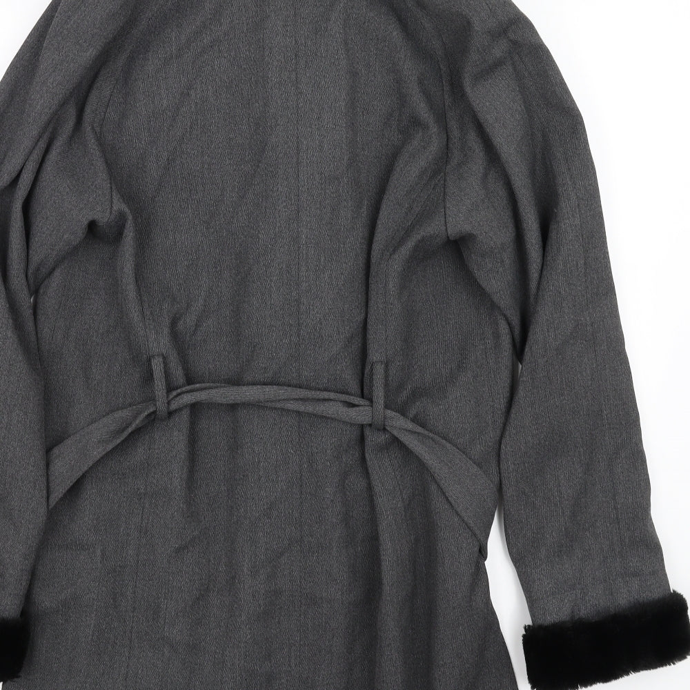 Wallis Womens Grey   Jacket Coat Size 8