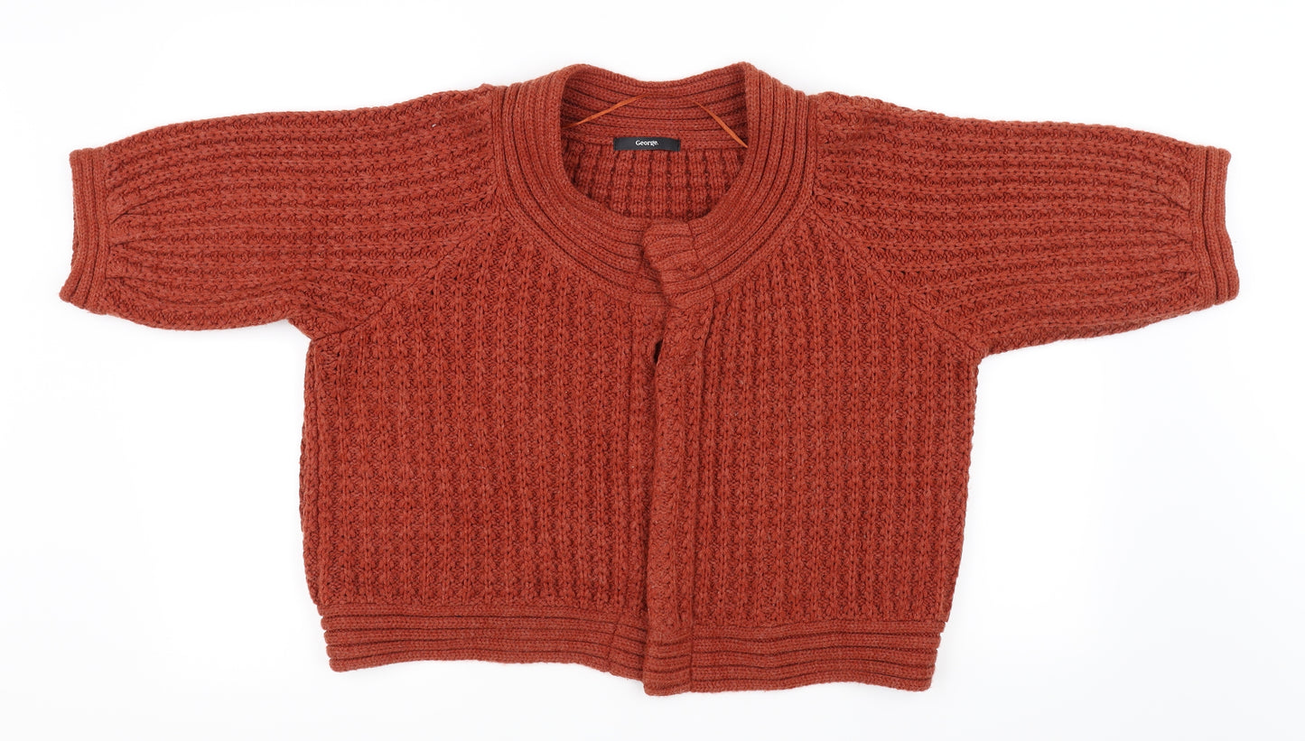 George Womens Brown   Cardigan Jumper Size 20