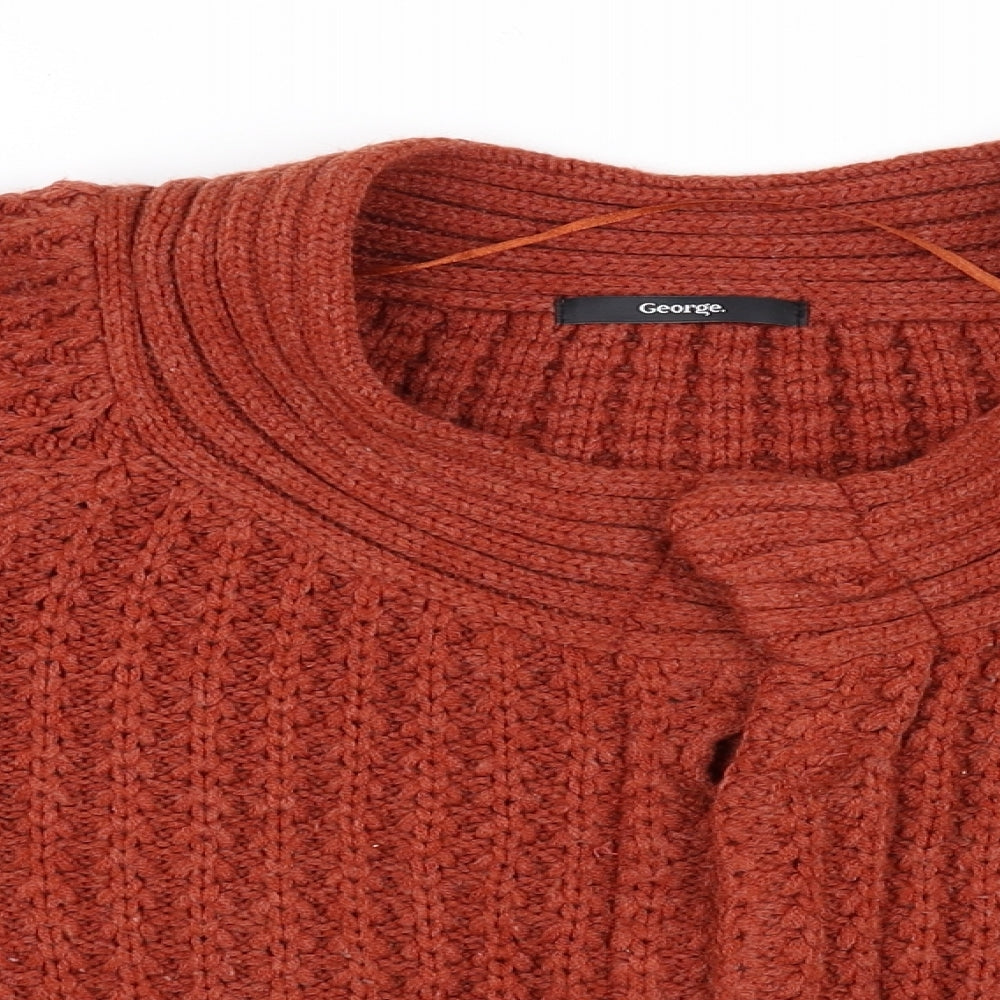 George Womens Brown   Cardigan Jumper Size 20