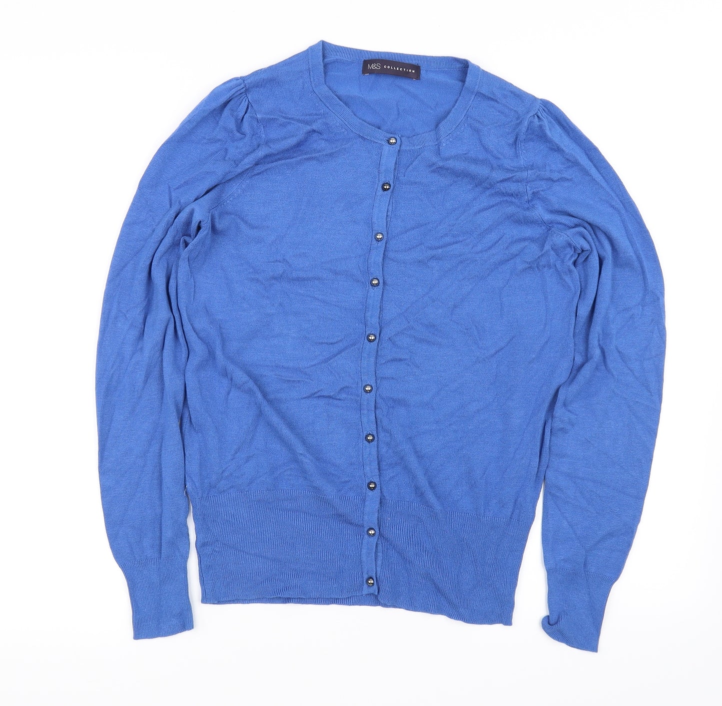 Marks and Spencer Womens Blue   Cardigan Jumper Size 10