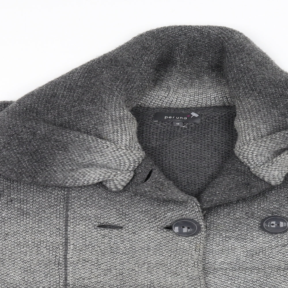 Per Una Womens Grey   Jacket  Size 18