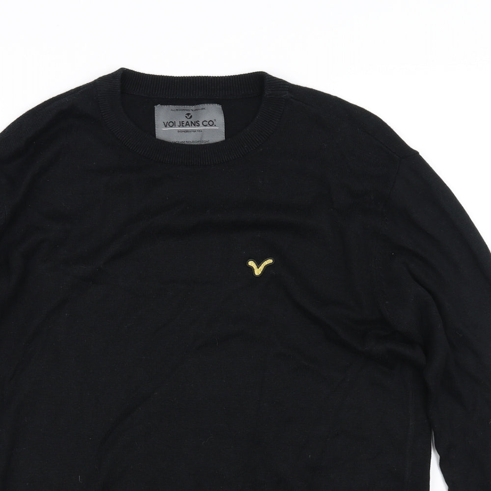 Voi Jeans Mens Black   Pullover Jumper Size M