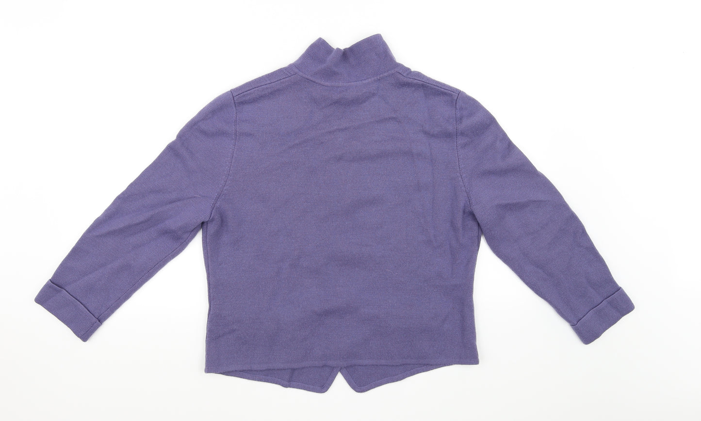 County Jersey Womens Purple   Cardigan Jumper Size 16
