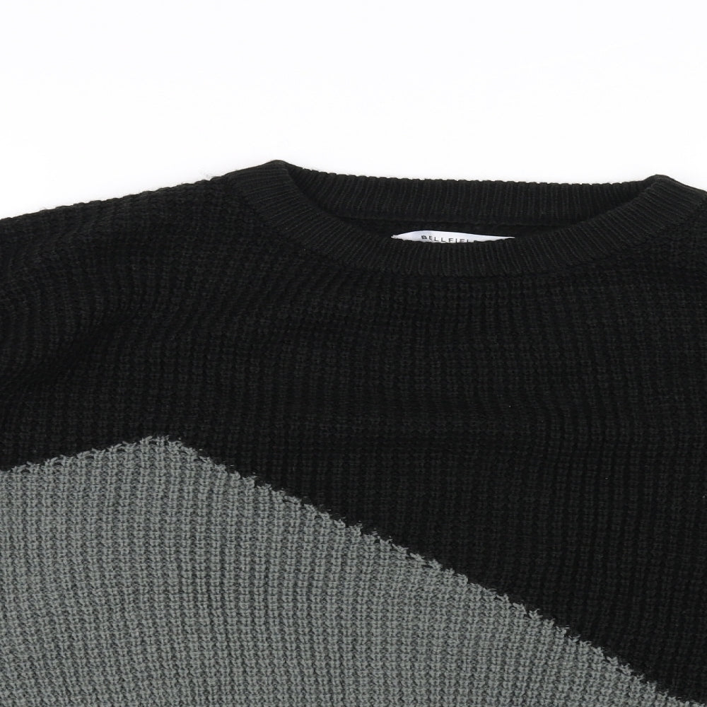bellefield Mens Black   Pullover Jumper Size XL
