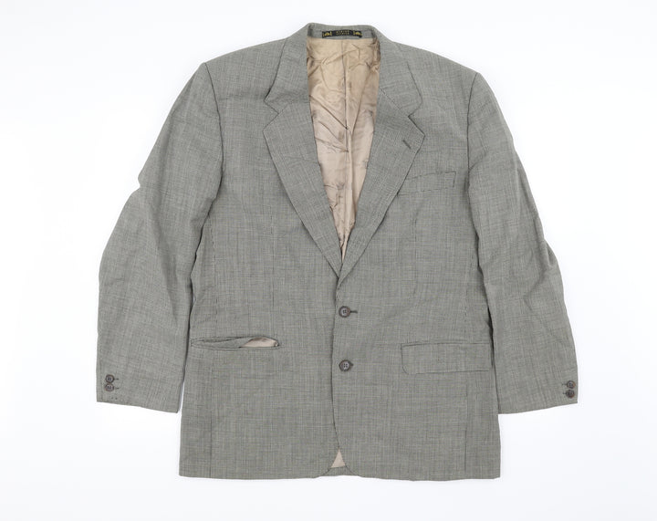 Burton Mens Beige Check  Jacket Blazer Size 42
