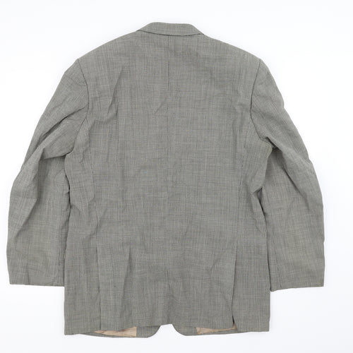 Burton Mens Beige Check  Jacket Blazer Size 42