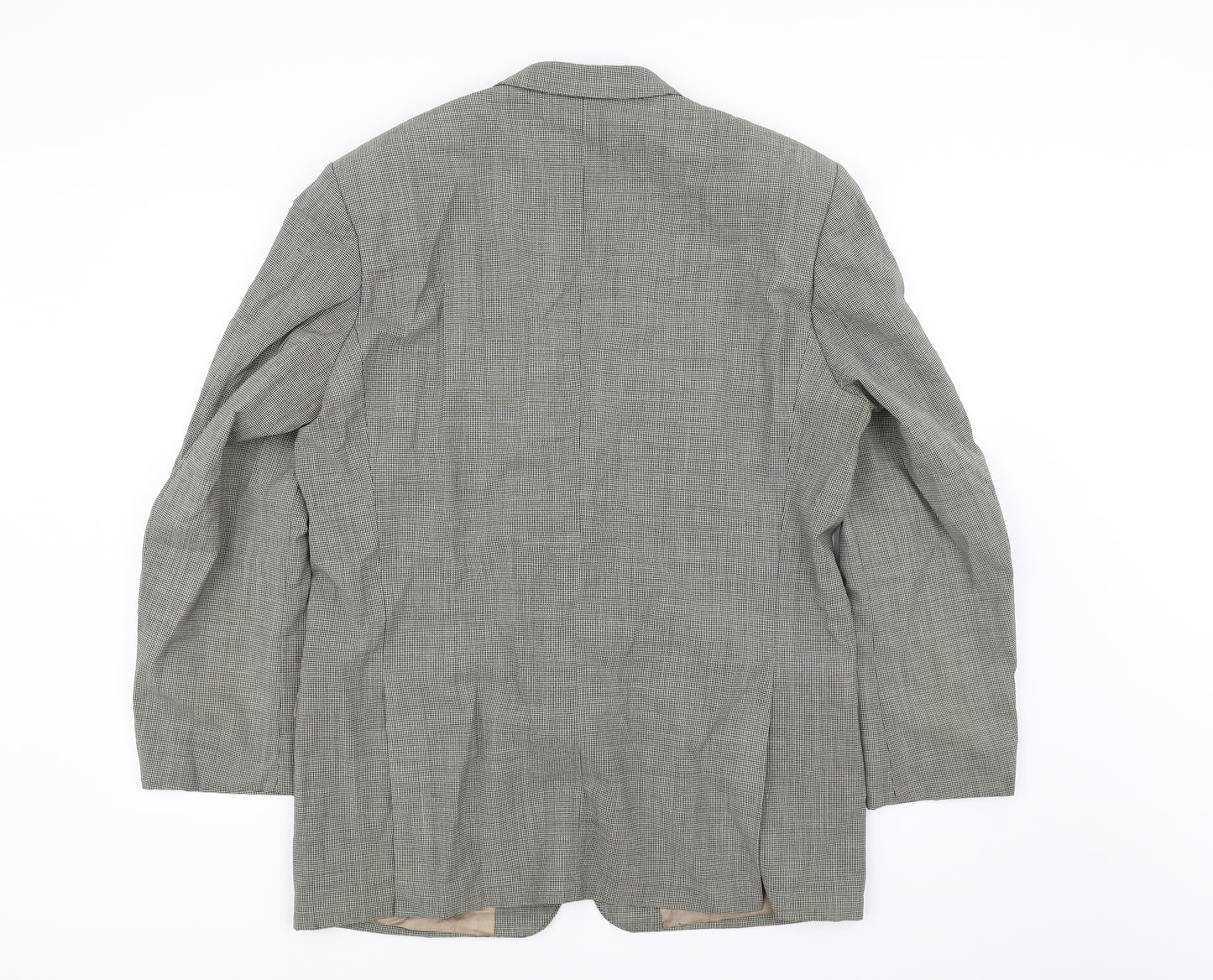 Burton Mens Beige Check  Jacket Blazer Size 42