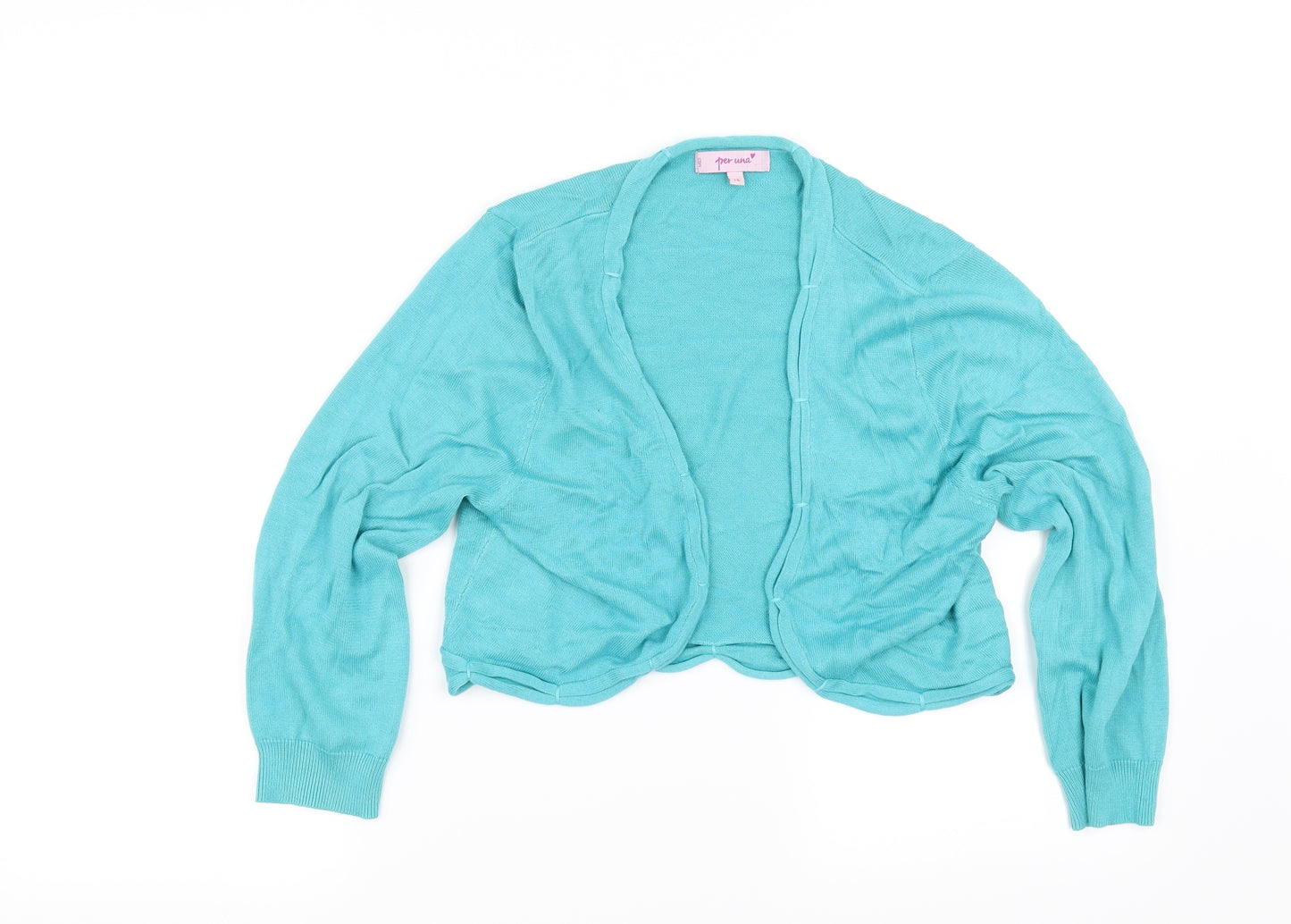 Per Una Womens Blue   Cardigan Jumper Size 14