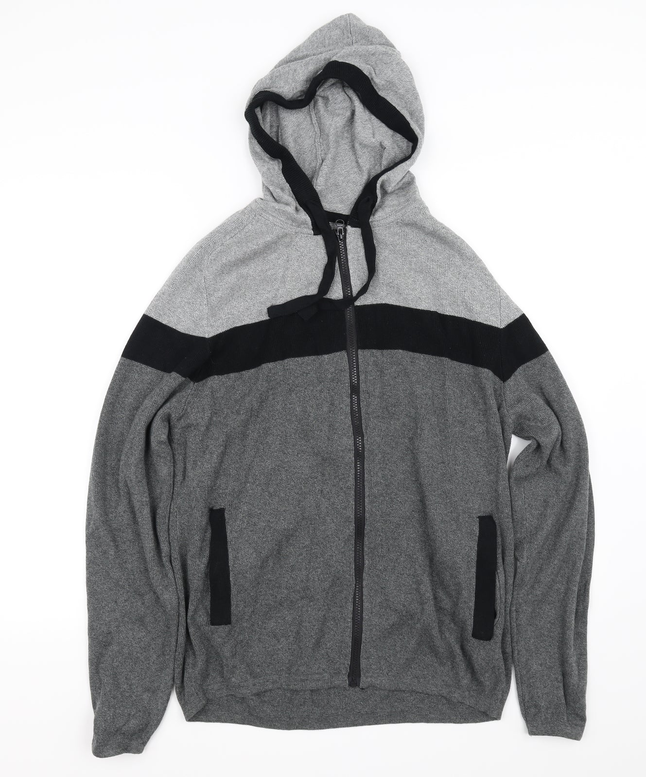 George Mens Grey   Full Zip Jumper Size M