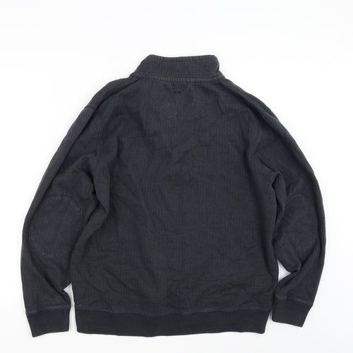 RJR.John Rocha Mens Black   Henley Jumper Size L