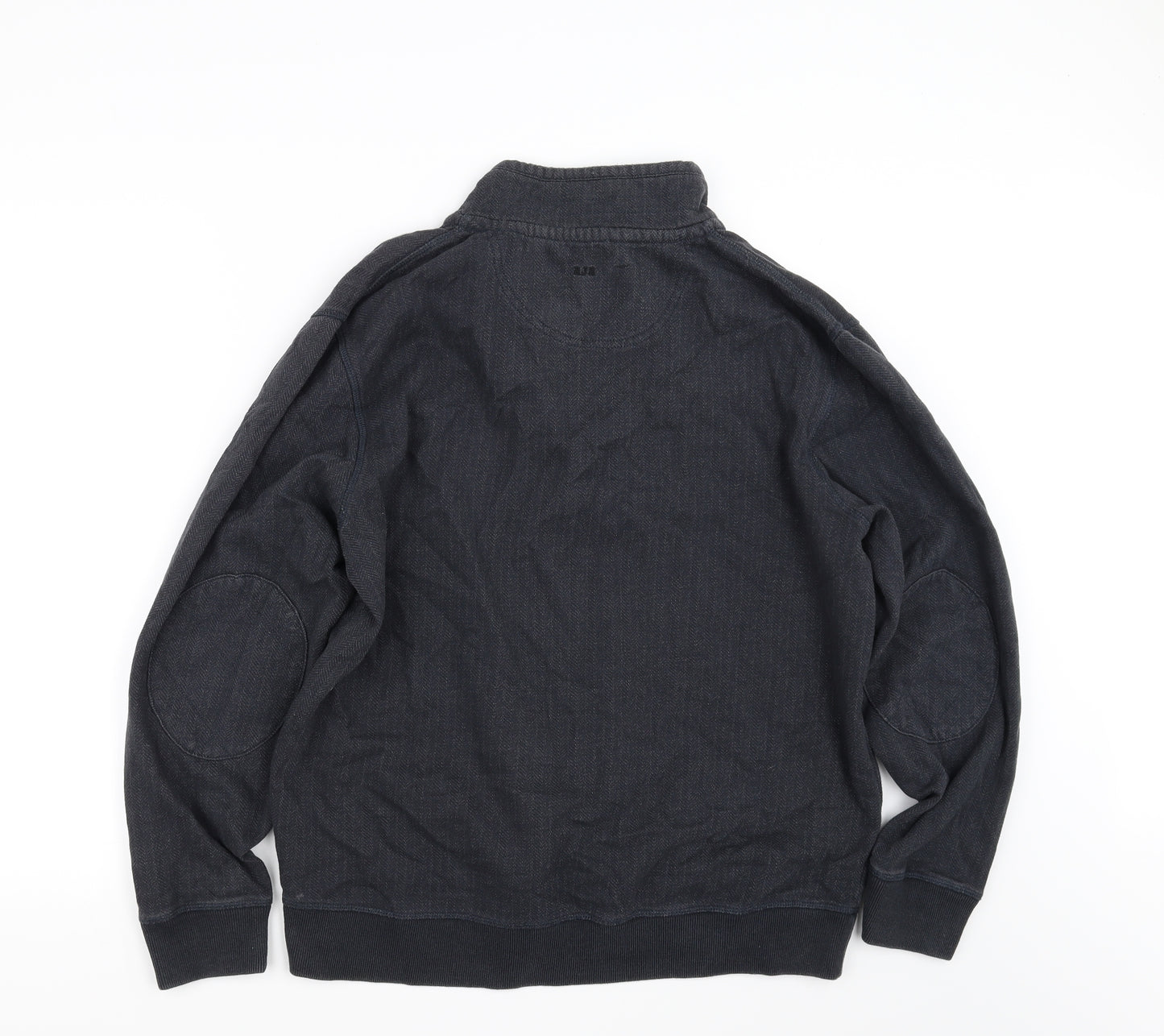 RJR.John Rocha Mens Black   Henley Jumper Size L