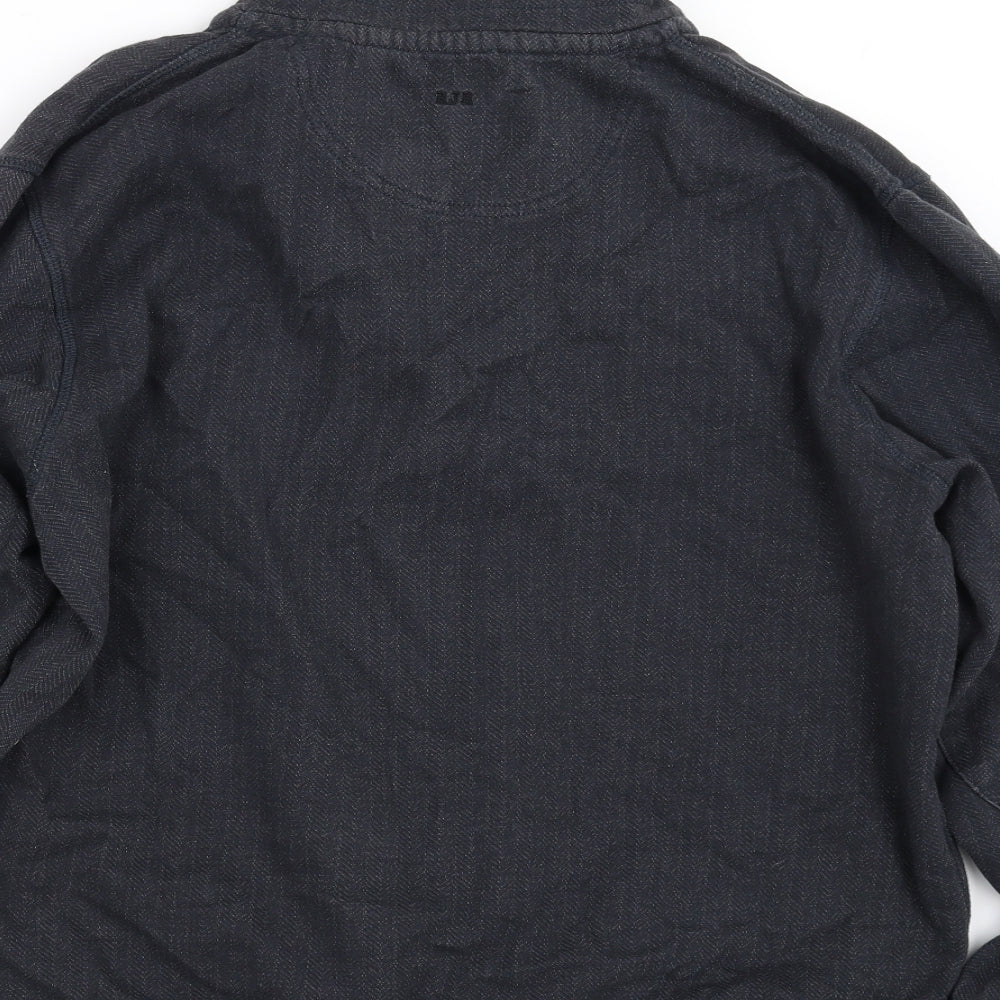 RJR.John Rocha Mens Black   Henley Jumper Size L
