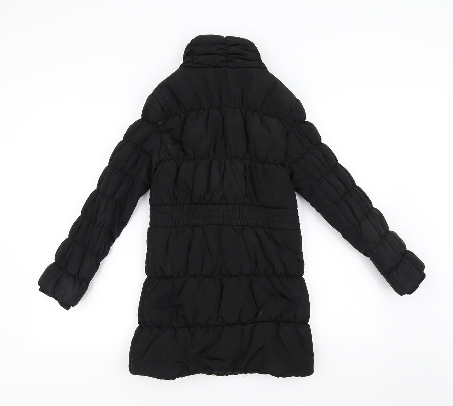 H&M Girls Black   Jacket Coat Size 9-10 Years