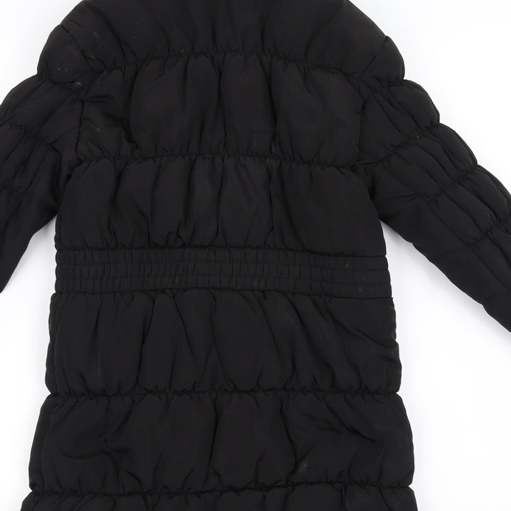 H&M Girls Black   Jacket Coat Size 9-10 Years
