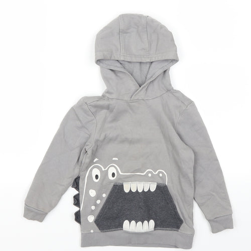 George Boys Grey   Pullover Hoodie Size 3-4 Years  - Crocodile