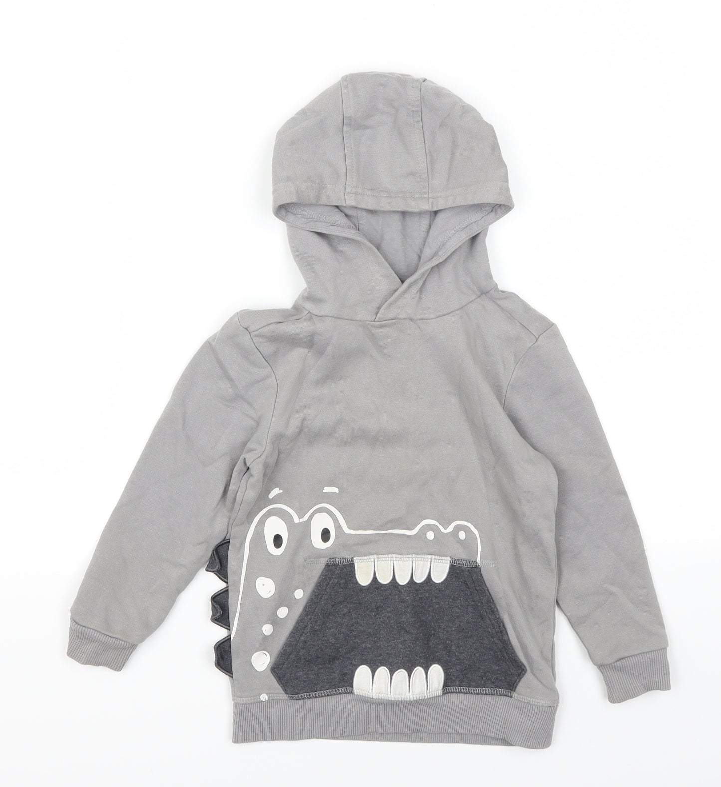 George Boys Grey   Pullover Hoodie Size 3-4 Years  - Crocodile