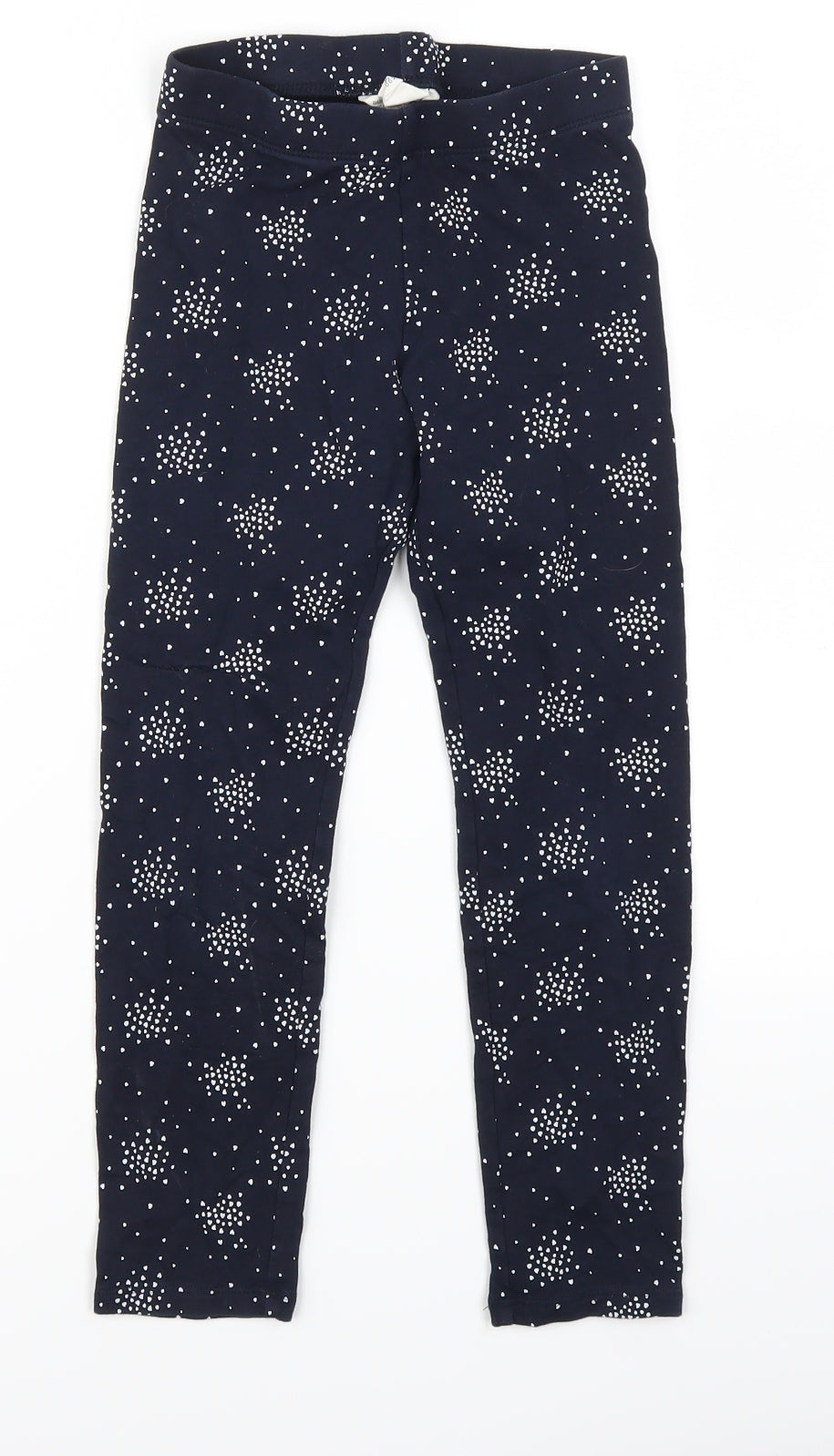 H&M Girls Blue Polka Dot  Carrot Trousers Size 7-8 Years - Love Heart Polka Dots