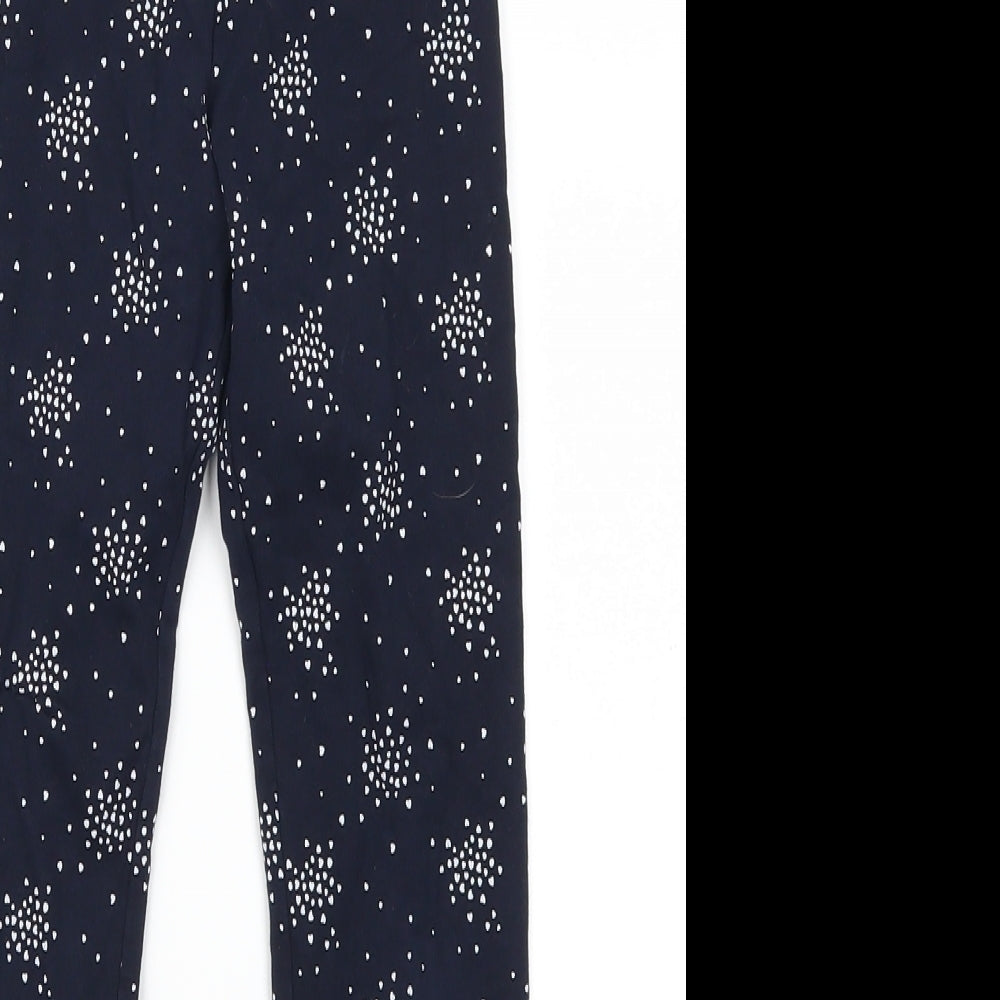 H&M Girls Blue Polka Dot  Carrot Trousers Size 7-8 Years - Love Heart Polka Dots