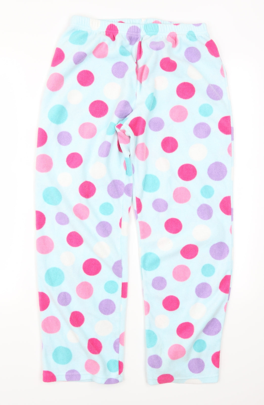 Marks and Spencer Girls Multicoloured Polka Dot Fleece  Trousers Size 15-16 Years - Loungewear