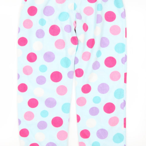 Marks and Spencer Girls Multicoloured Polka Dot Fleece  Trousers Size 15-16 Years - Loungewear