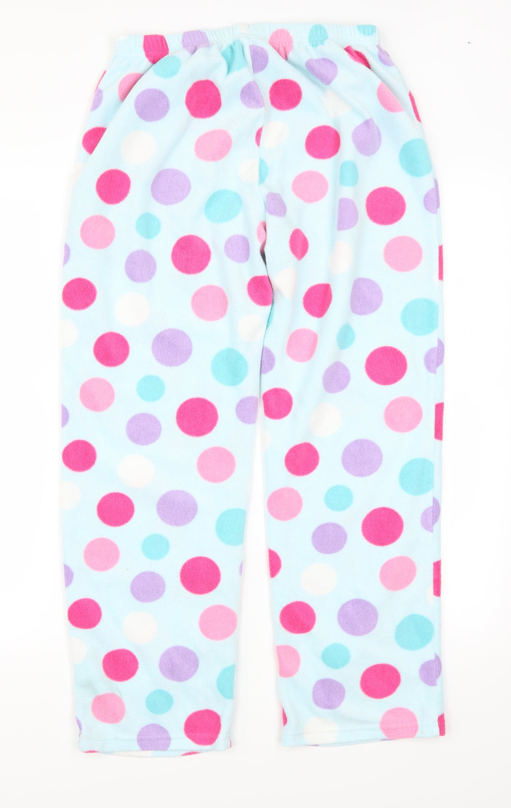 Marks and Spencer Girls Multicoloured Polka Dot Fleece  Trousers Size 15-16 Years - Loungewear