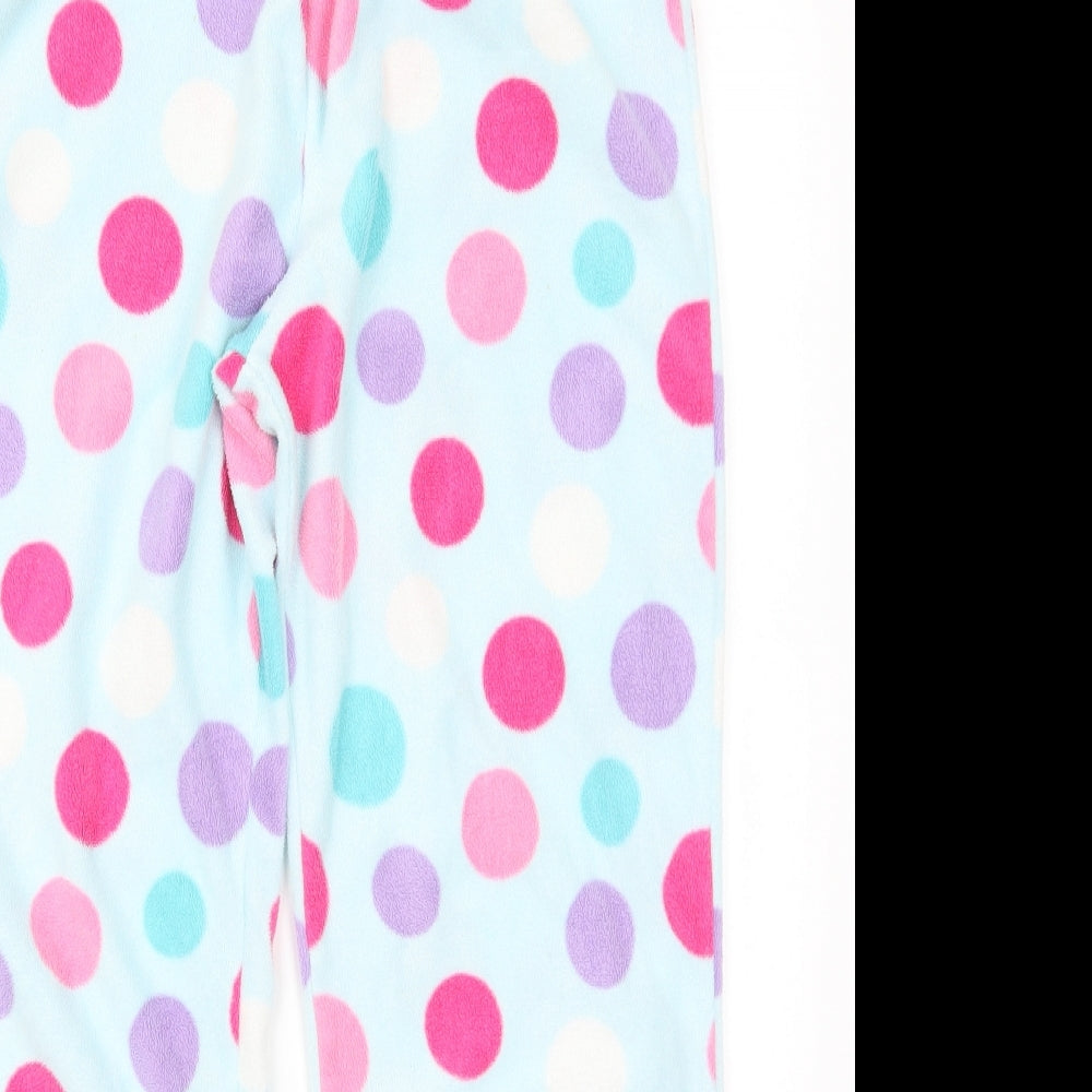 Marks and Spencer Girls Multicoloured Polka Dot Fleece  Trousers Size 15-16 Years - Loungewear
