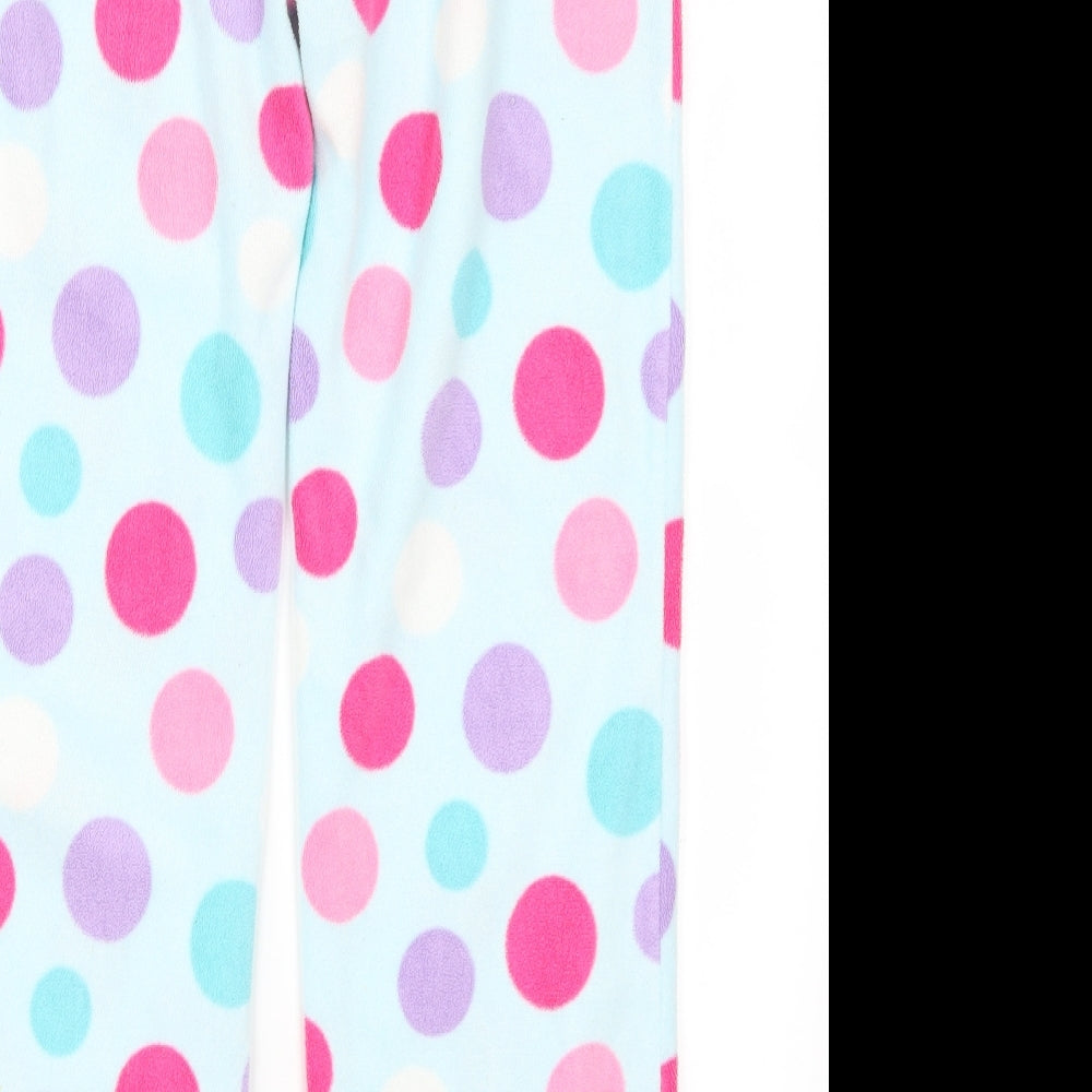 Marks and Spencer Girls Multicoloured Polka Dot Fleece  Trousers Size 15-16 Years - Loungewear