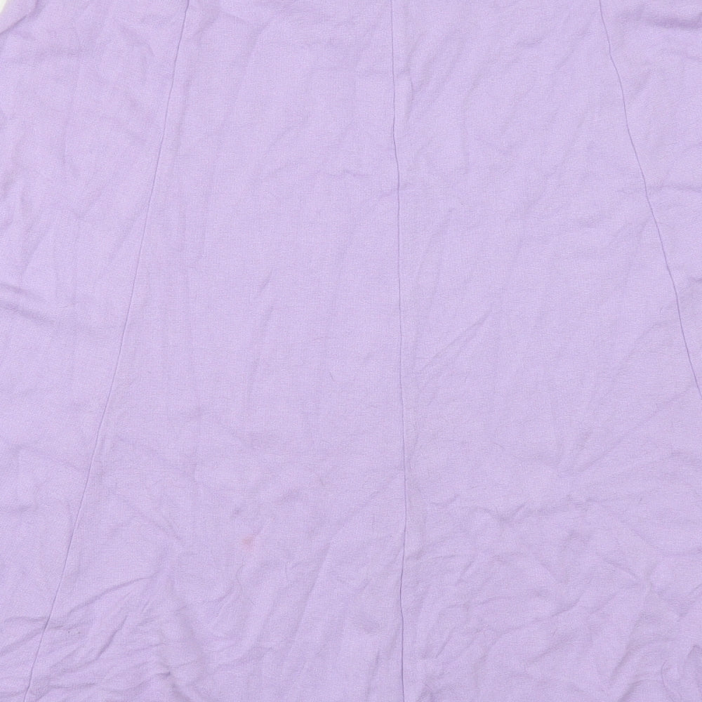 Classic Womens Purple   A-Line Skirt Size 18