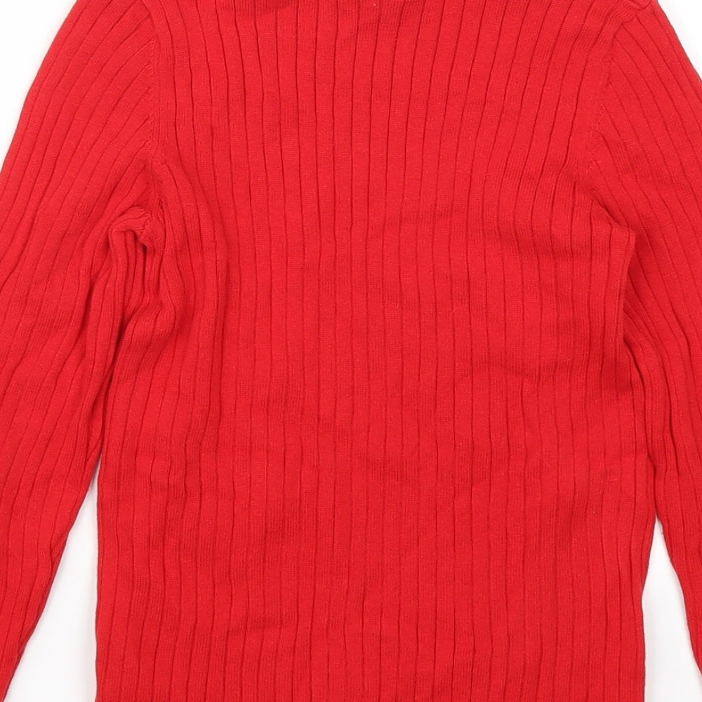 George Girls Red   Pullover Jumper Size 10-11 Years