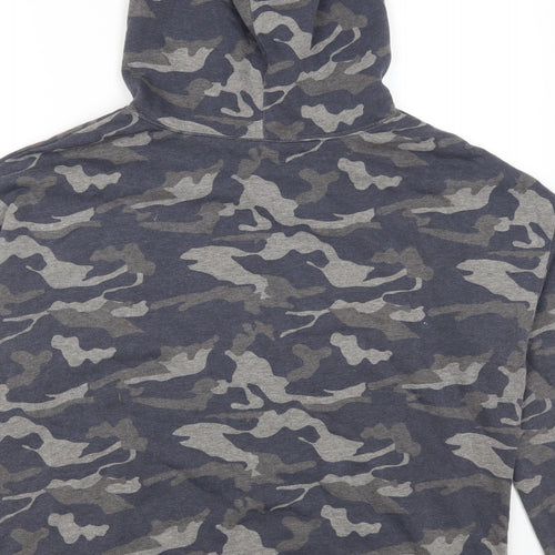 Preworn Mens Blue Camouflage  Pullover Hoodie Size XL