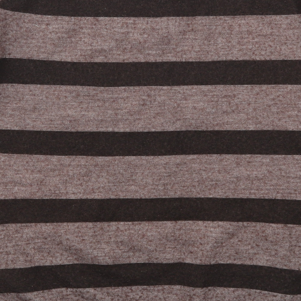 Springfield Mens Brown Striped  Pullover Jumper Size L