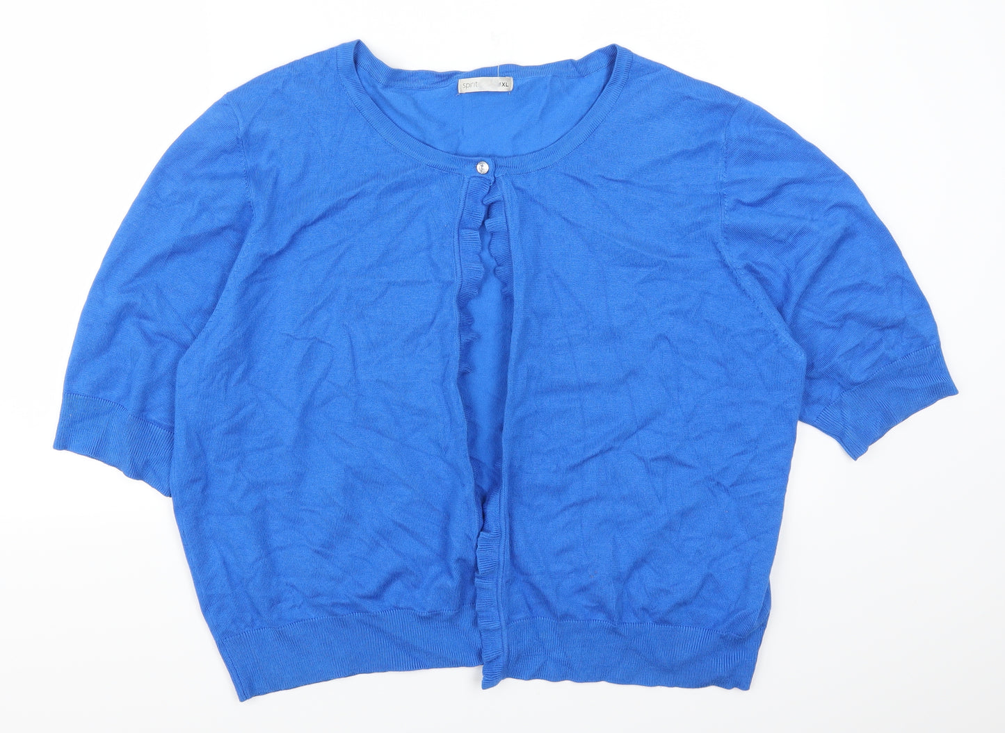 pirit Womens Blue   Cardigan Jumper Size 4XL