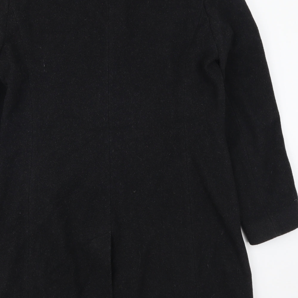 AMARANTO Womens Black   Trench Coat Coat Size 14