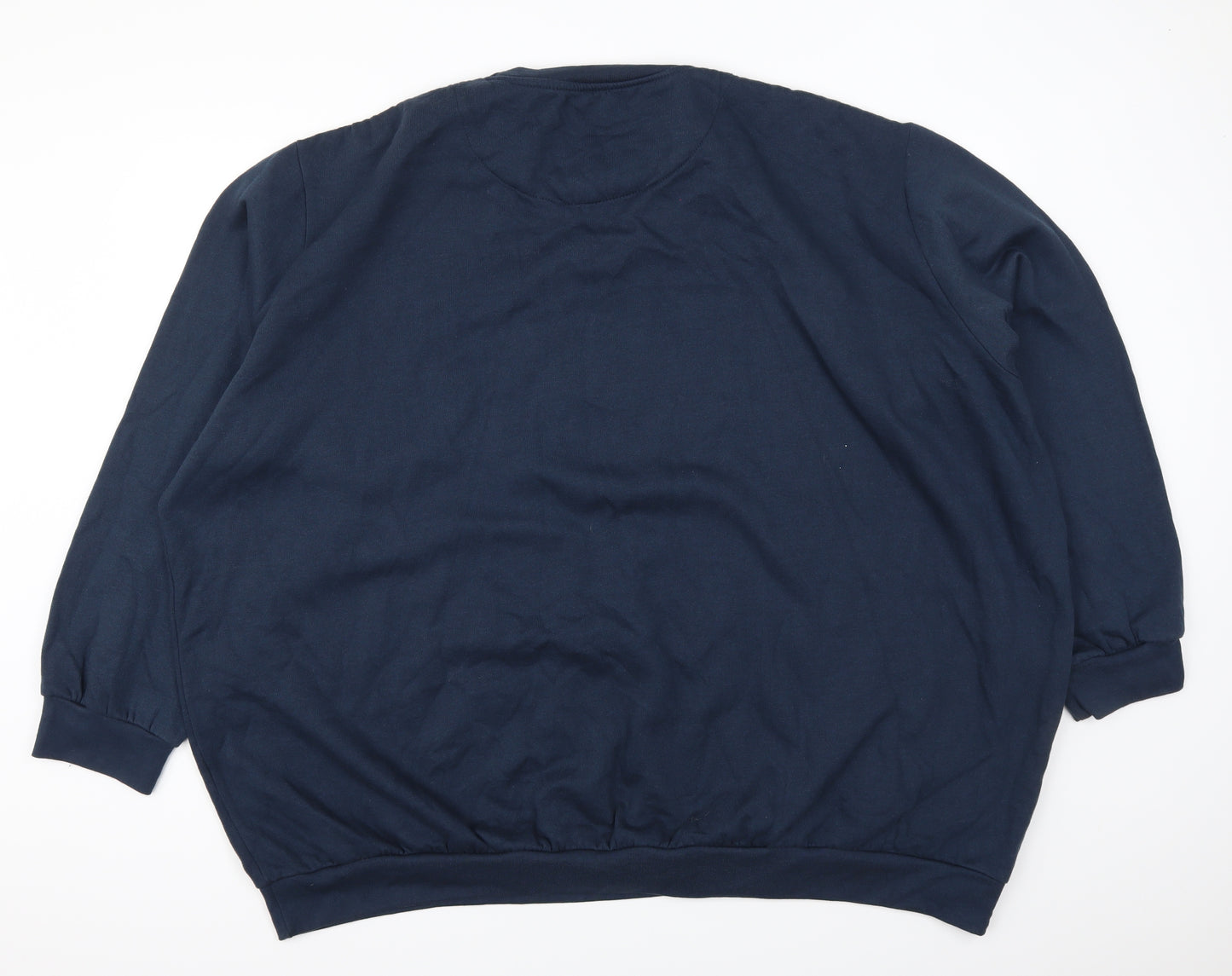 Jacamo Mens Blue   Pullover Sweatshirt Size 5XL  - Celebrate then Hibernate Christmas Bear