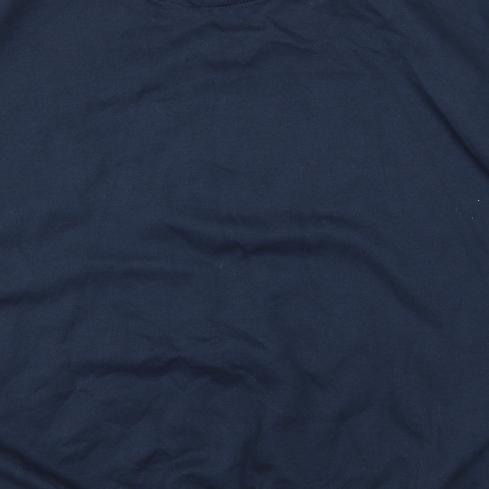Jacamo Mens Blue   Pullover Sweatshirt Size 5XL  - Celebrate then Hibernate Christmas Bear