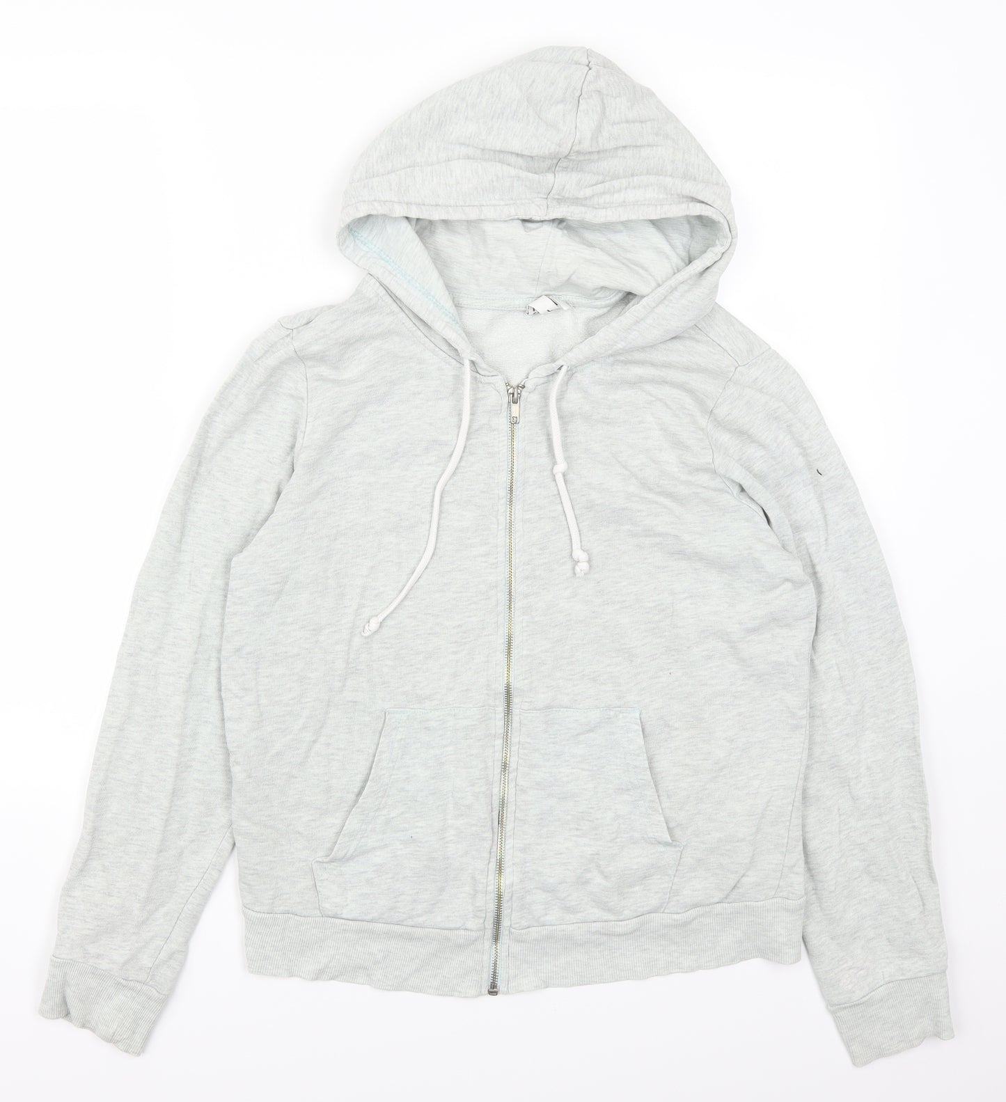 H&M Womens Grey   Full Zip Hoodie Size L