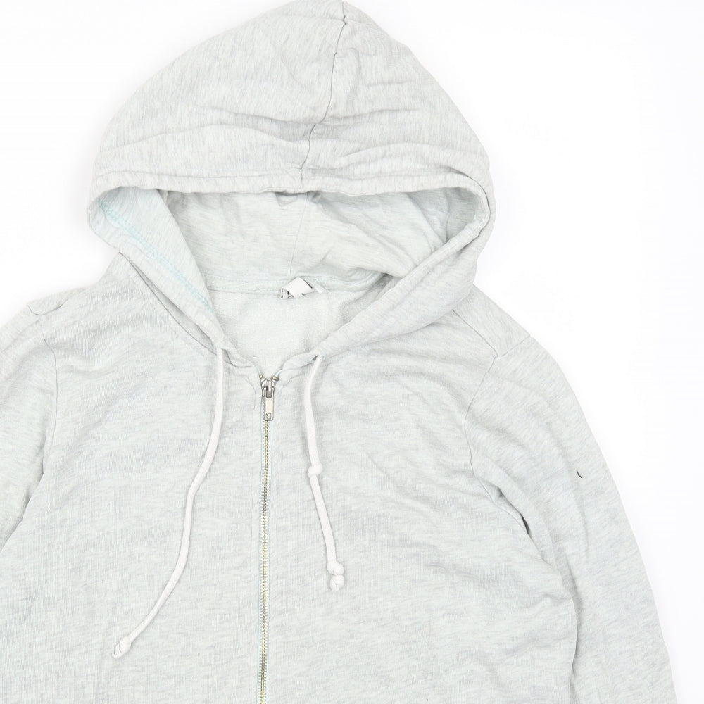 H&M Womens Grey   Full Zip Hoodie Size L