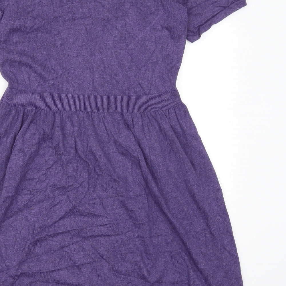 TU Womens Purple   Jumper Dress  Size 14