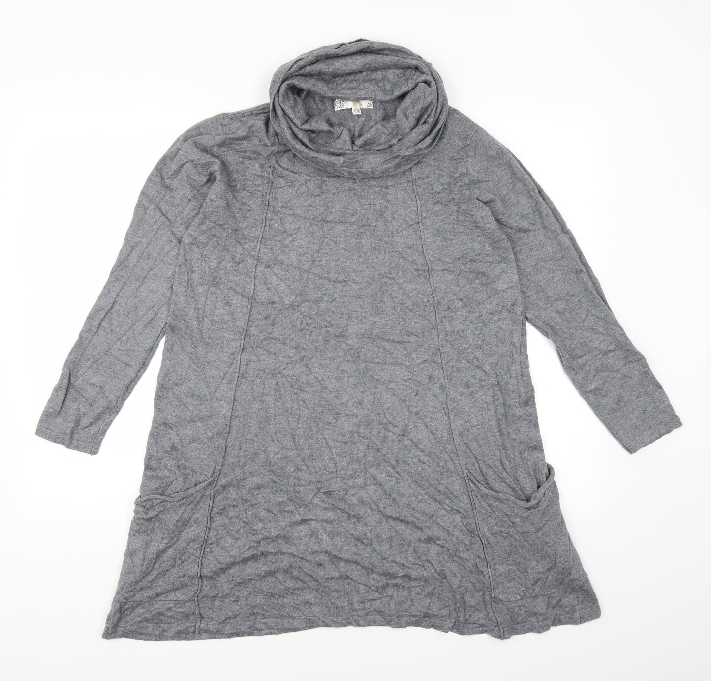 Vouley Vous Womens Grey   Jumper Dress  Size M