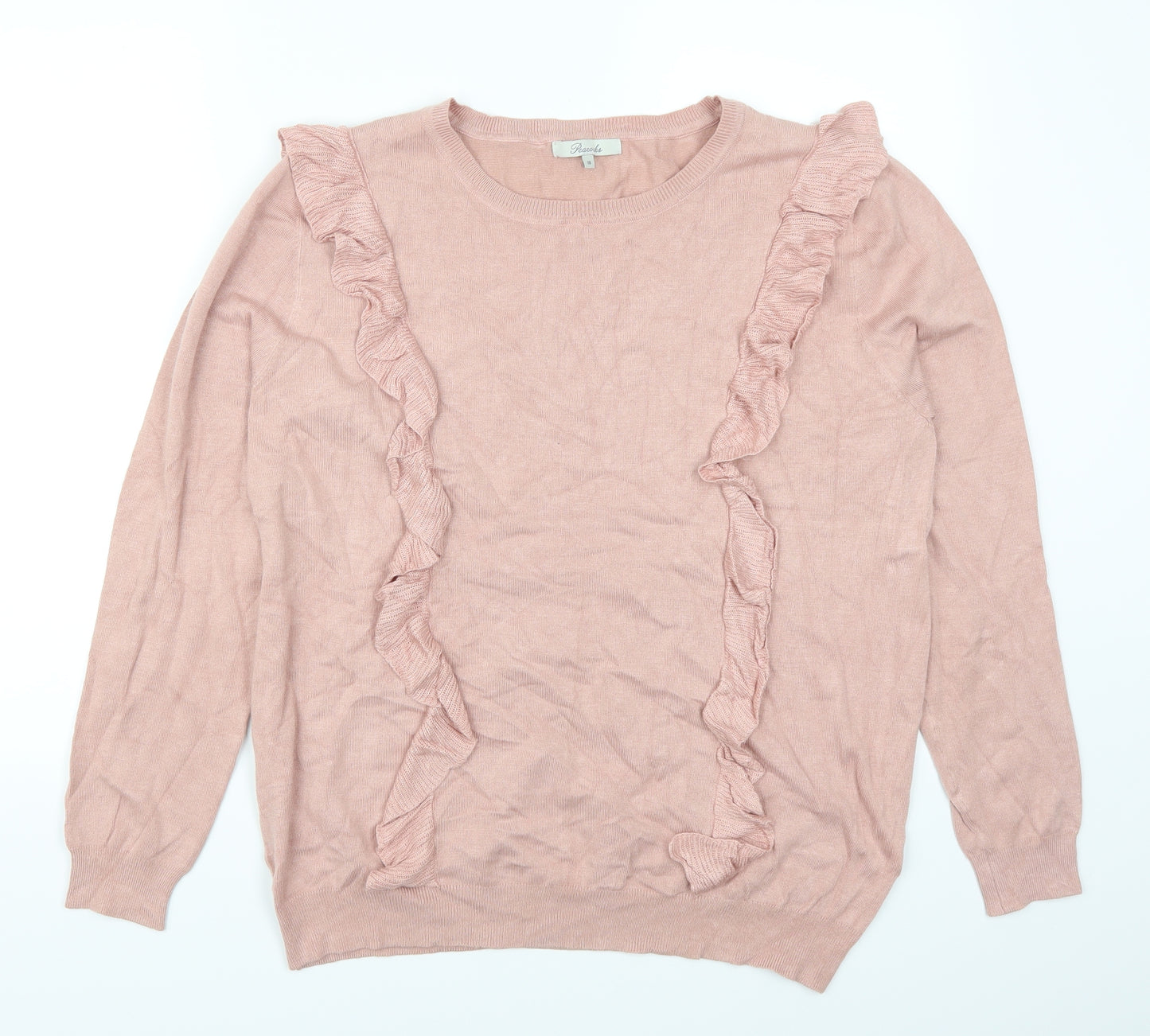 Peacocks Womens Pink   Pullover Jumper Size 18