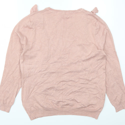 Peacocks Womens Pink   Pullover Jumper Size 18
