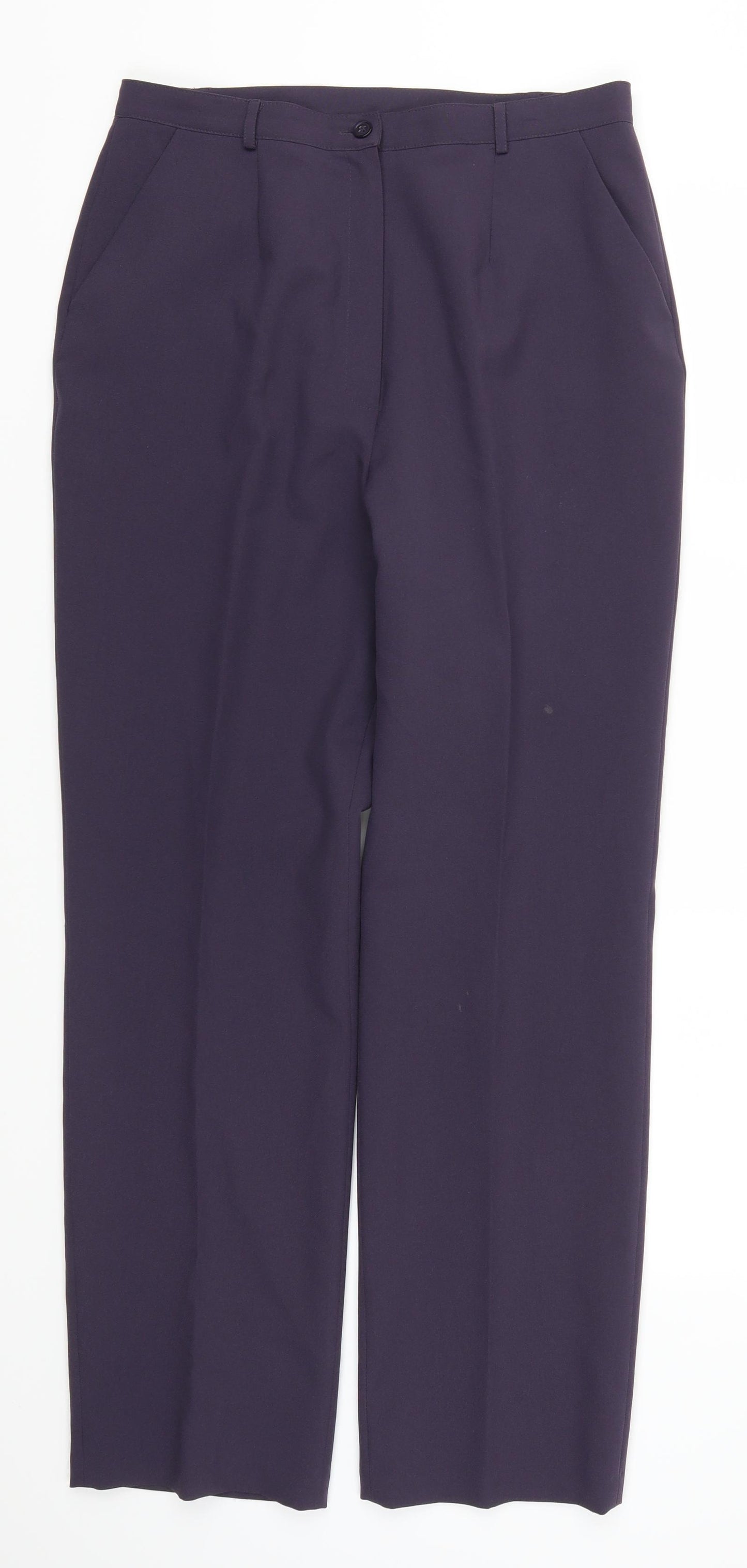 Preworn Womens Purple   Trousers  Size 14 L29 in
