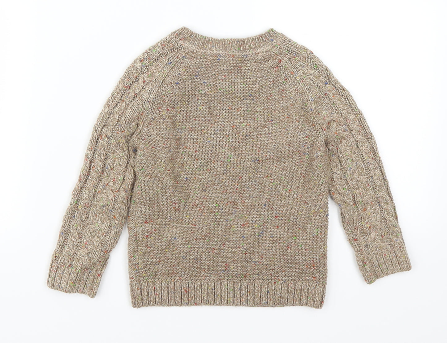 TU Boys Beige   Pullover Jumper Size 18-24 Months