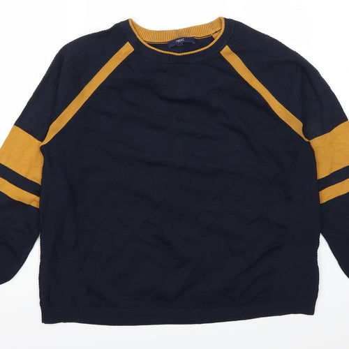 NEXT Womens Blue Striped  Pullover Jumper Size 18