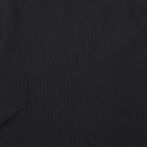Papaya Womens Black Striped  Jacket Suit Jacket Size 20